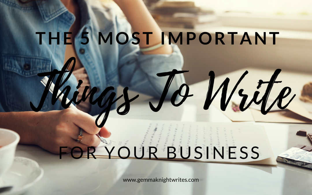 the-5-most-important-things-to-write-for-your-business-gemma-knight