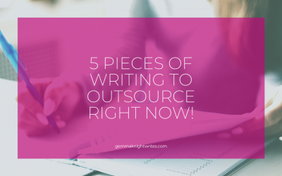 5 Pieces Of Written Content To Outsource Right Now!