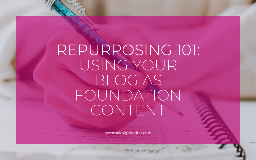 Repurposing 101: Using Your Blog As A Foundation For All Your Content