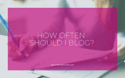 How Often Should I Blog?