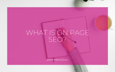 What Is On Page SEO?